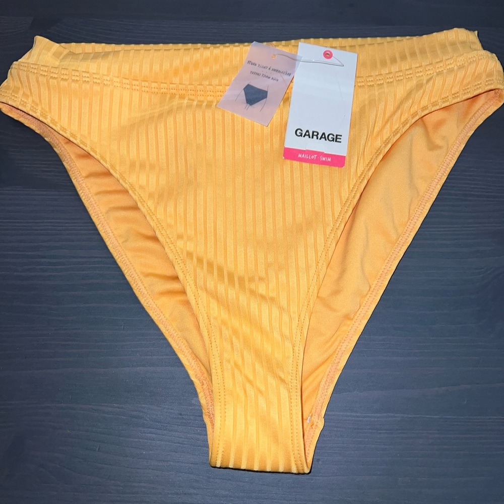 GARAGE clothing high waist cheeky ribbed bikini bottom